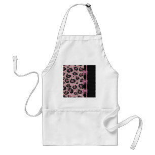 Avental Laços de Fita Estampa de Leopardo Rosa RAB Rockabi