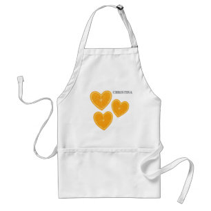 Avental Laranja Coração – Presente de Cozinha Cítr
