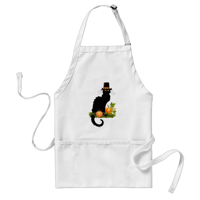 Avental Le Chat Noir Thanksgiving and Pilgrim Turkey (Frente)
