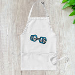 Avental Legal Malhação Azul e Cinza Gráfico de Gym<br><div class="desc">Amarre sua cozinha ou jogo de grill com este avental divertido e funcional, com um símbolo de cartoon arrojado em azul e cinzas vibrantes. Perfeito para entusiastas malhações que adoram cozinhar, treinadores pessoais que preparam refeições, ou qualquer um que queira flexionar sua força na cozinha. Esta design única combina uma...</div>