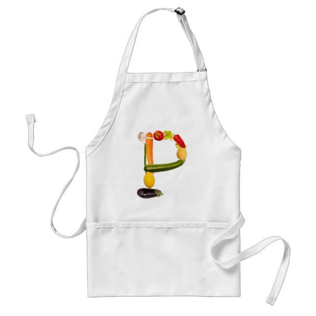 Avental letter “p” of fruits and vegetables (Frente)