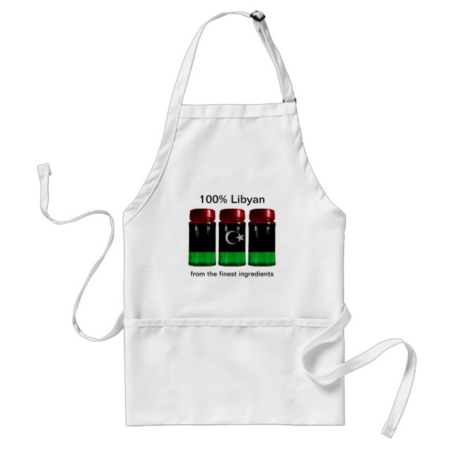 Avental Líbia Flag Spice Jars Apron (Frente)