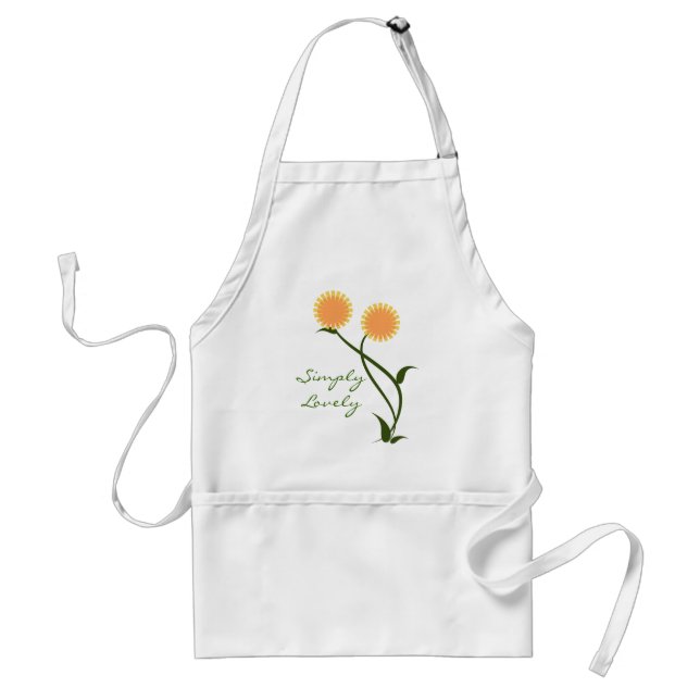 Avental Lindos Blooms Apron, Laranja (Frente)