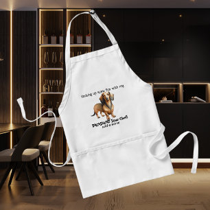 Avental Lindos MARROM E PRETO Cozinhando Dachshund