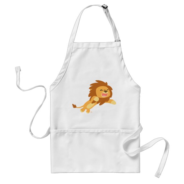 Avental Lion Apron, um desenho animado bonito (Frente)