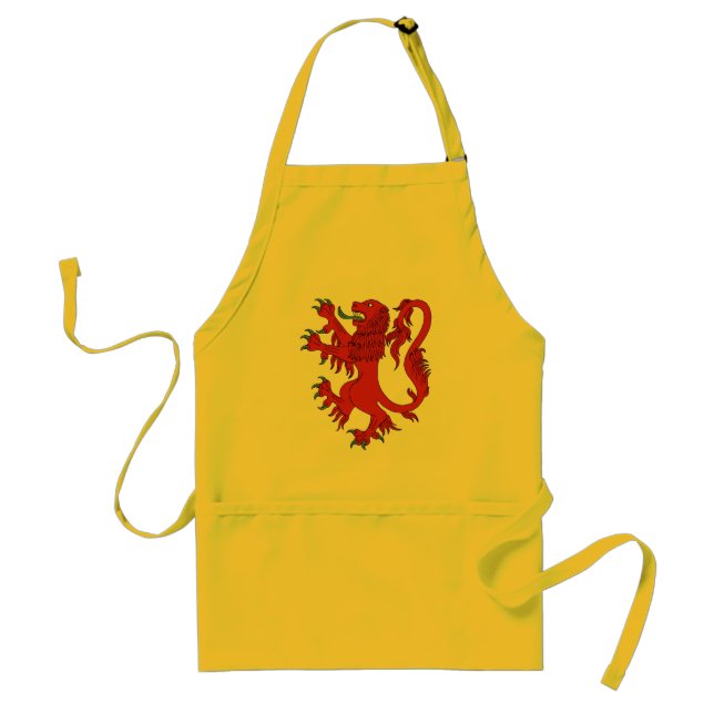 Avental Lion Rampant Gules (Frente)