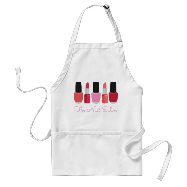 Avental Lipstick e Nail Polonês Personalizado Apron (Frente)
