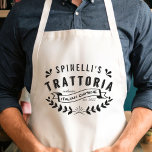 Avental Logotipo Personalizado de Restaurante Italiano Tra<br><div class="desc">Perfetto! Uau, o chef italiano na sua vida com este dom único. Nosso avental de logotipo personalizado ajudará a manter a receita secreta de marinara de não-na livre de roupas, e enviará seu hetero para o topo da lista de melhores presentes. Apron apresenta "[Name's] Trattoria, Authentic Italiana Cuisine, Est. [ano]"...</div>