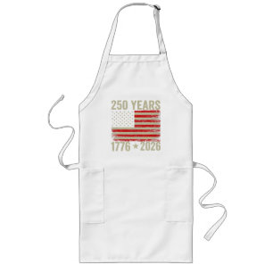 Avental Longo 250 Anos Bandeira Americana 1776-2026