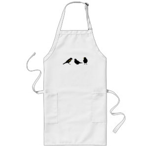 Avental Longo 3 pássaros pequenos pelo erndub