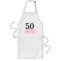 50 e Fabulosa Festa de aniversário Apron
