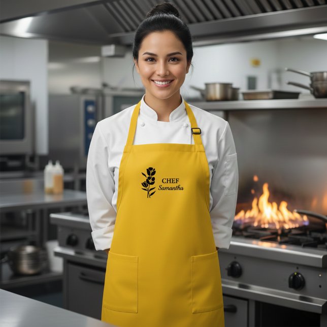 Avental Longo Adjustable women's apron - Gift for mom apron (Criador carregado)