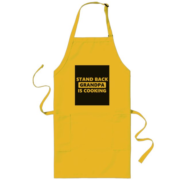 Avental Longo Afaste O Vovô, É Cozinhar (Frente)