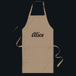 Avental Longo Alice Custom Name Apron<br><div class="desc">Um produto da linha de cotações da família.</div>