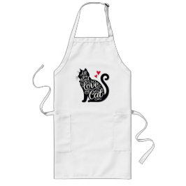 Avental Longo All You need is Love and a Cat Apron