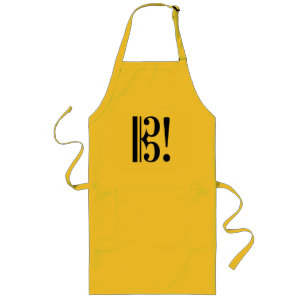 Avental Longo Alto Clef Viola Apron