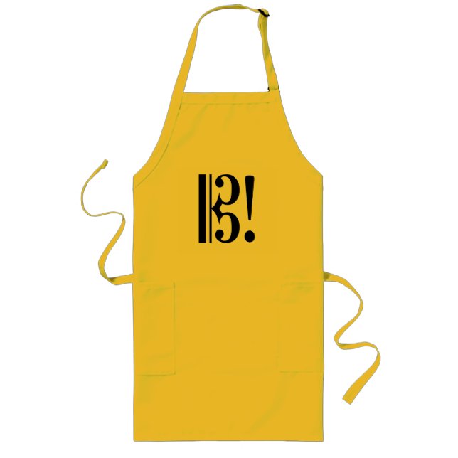 Avental Longo Alto Clef Viola Apron (Frente)