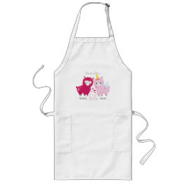 Avental Longo Amo-Te Lotes Llama Personalizado Dando-Lhe O Prese