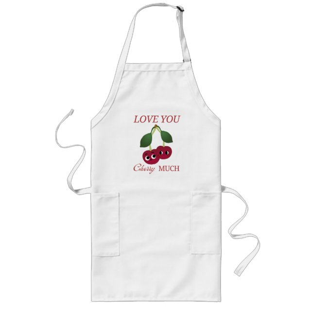 AVENTAL LONGO AMO-TE MUITO. (Frente)