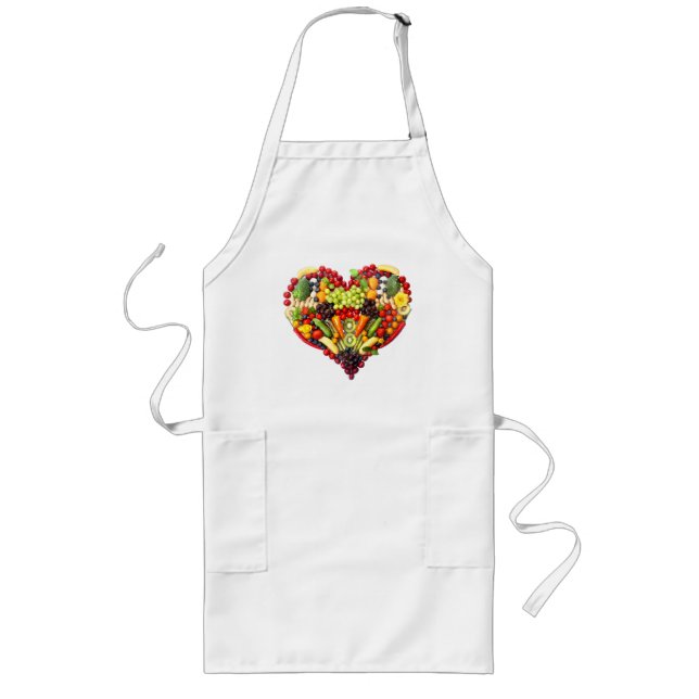 Avental Longo AMOR do VEGAN - seu coração (Frente)