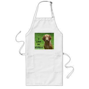 Avental Longo amor por vizsla com imagem