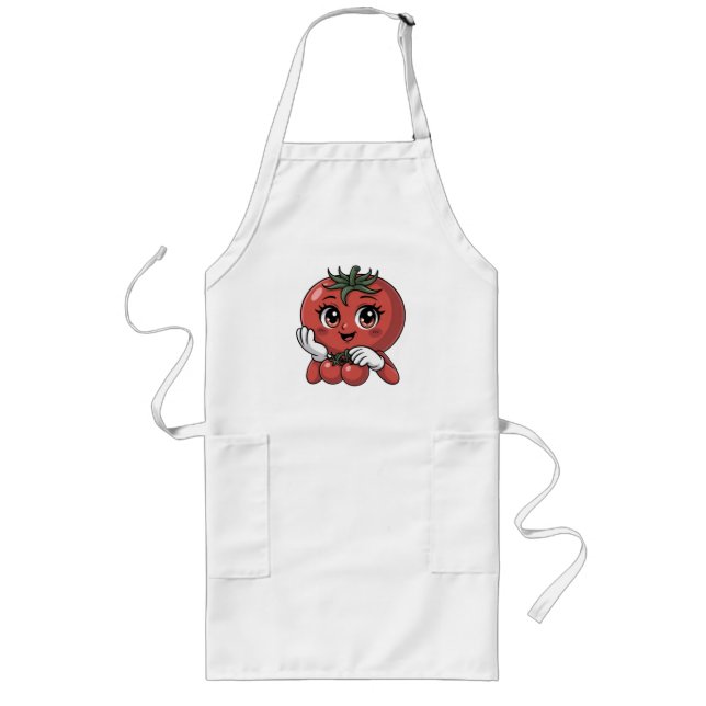 Avental Longo Apenas Eu Tomate (Frente)