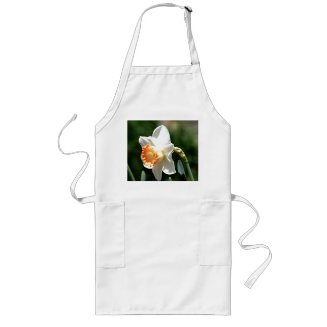Avental Longo Apricot Daffodil Gardening Apron (Frente)