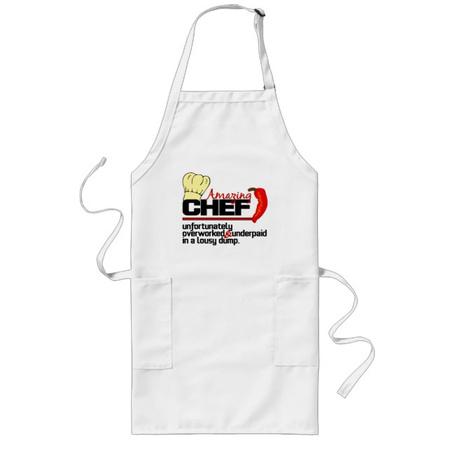 Avental Longo Apron Chef Incrível (Frente)