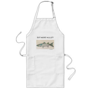 Avental Longo Apron Come Mais Mullet, Peixe Mínimo Limpo Apron