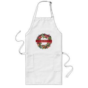 Avental Longo Apron de Férias - Enfeites de natal
