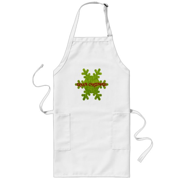 Avental Longo Apron de Natal Verde! (Frente)