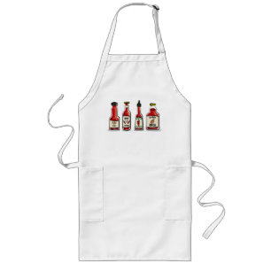 Avental Longo Apron do Chef Chili Sauces