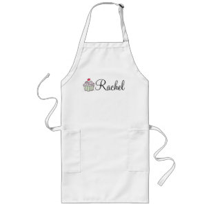Avental Longo Apron do Cupcake do GetYourName