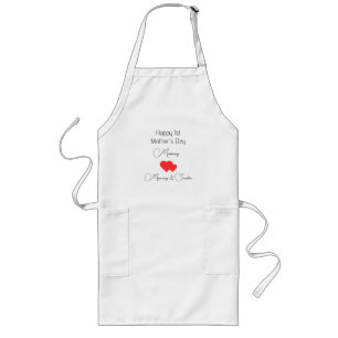 Avental Longo Apron do Dia da Mãe Personalizado - Texto Personal