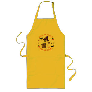 Avental Longo Apron do Dia das Bruxas Bonito - Design do Fantasm