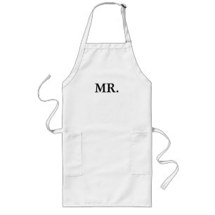 AVENTAL LONGO APRON-MR E SRA. BRIDE E GROOM