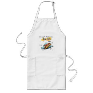 Avental Longo Apron Personalizado de Arte de Comida de Cachorros