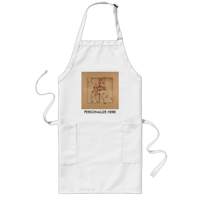 Avental Longo Aprons - Carrossel Púrpura (Frente)