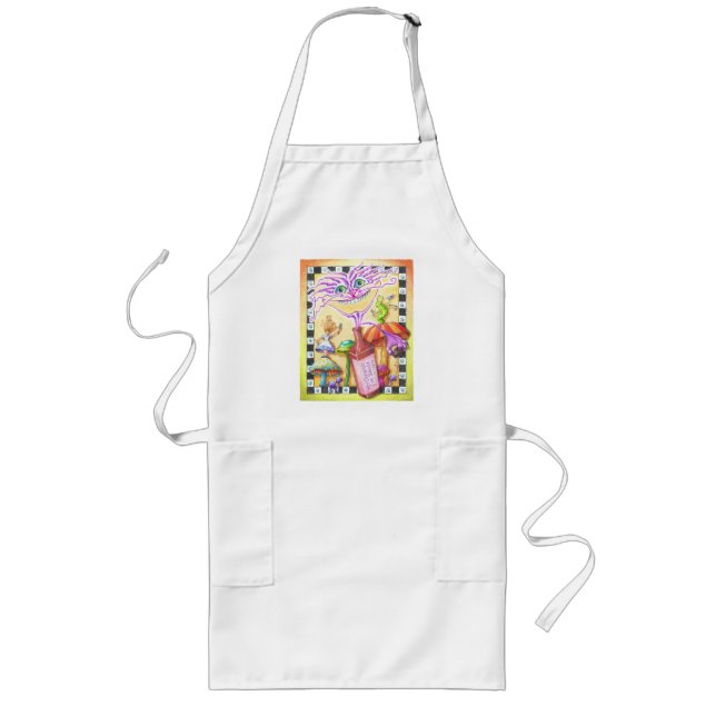 Avental Longo APRONS - O GATO WorCHESHIRE (Frente)