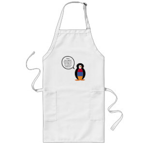 Avental Longo Armenian Flag Talking Ms. Penguin