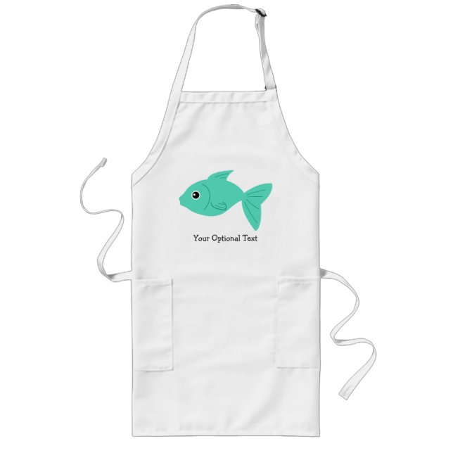 Avental Longo Aromas personalizados de Peixe Cortado (Frente)