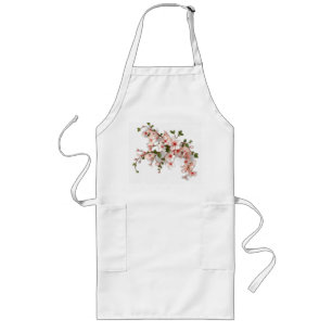 Avental Longo Art Nouveau Cherry Blossoms com Ivy