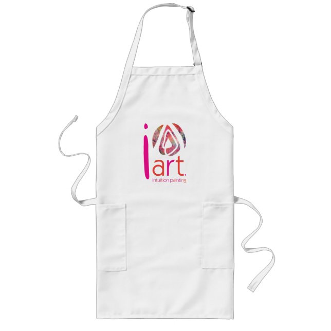 Avental Longo Arte! Apron de pintura de intuição (Frente)