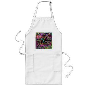 Avental Longo Arte Feliz: "Happy Los Angeles" Apron