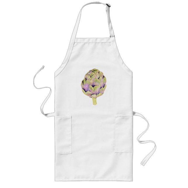 Avental Longo Artichoke Apron Roxo (Frente)