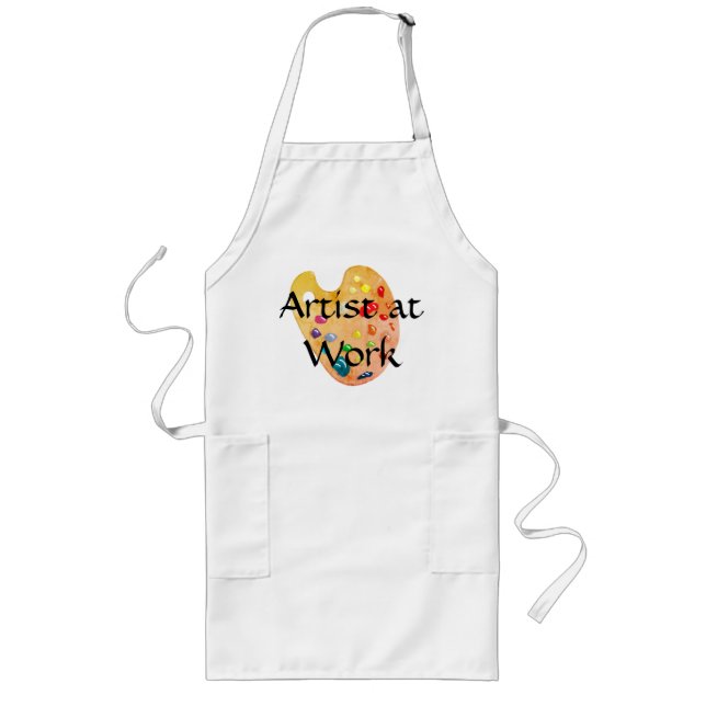 Avental Longo Artist Painting Painters Crafts Cooking Baking (Frente)