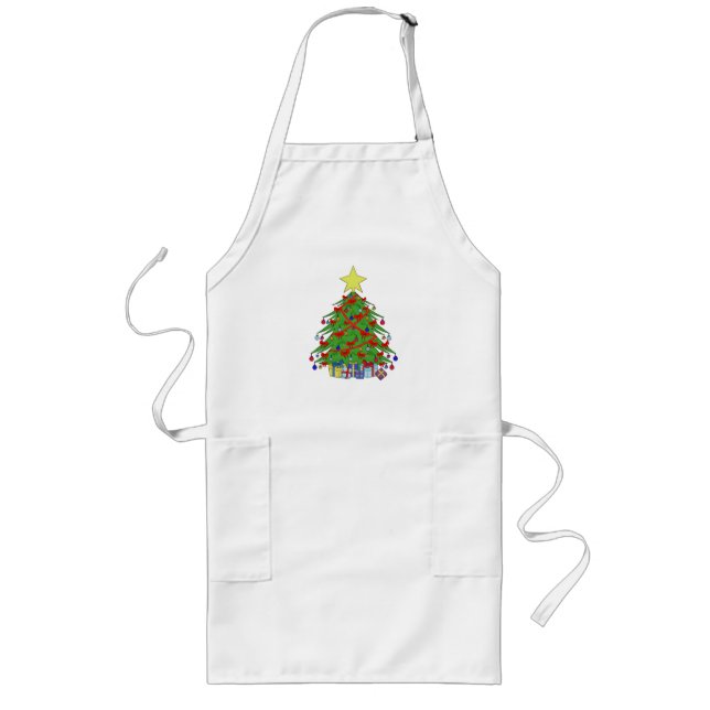 Avental Longo árvore de Natal (Frente)