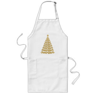 Avental Longo Árvore de Natal Elegante Apron