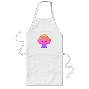 Avental Longo Árvore Kawaii Amigável