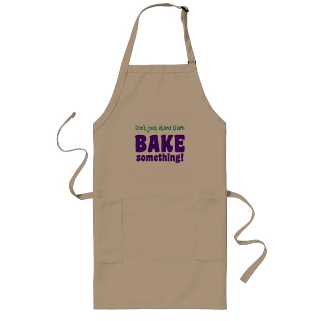 Avental Longo "BAKE something!" Apron (Frente)